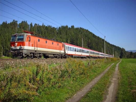 Trein in het landschap